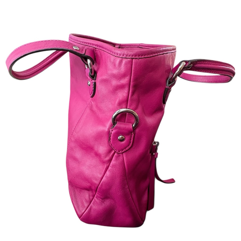 Coach Daisy Mia leather dark pink bag - Picture 4 of 10